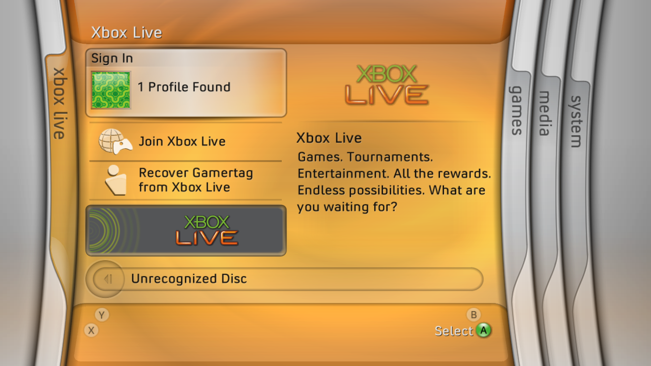 Xbox Live Blade Xbox Live Blade