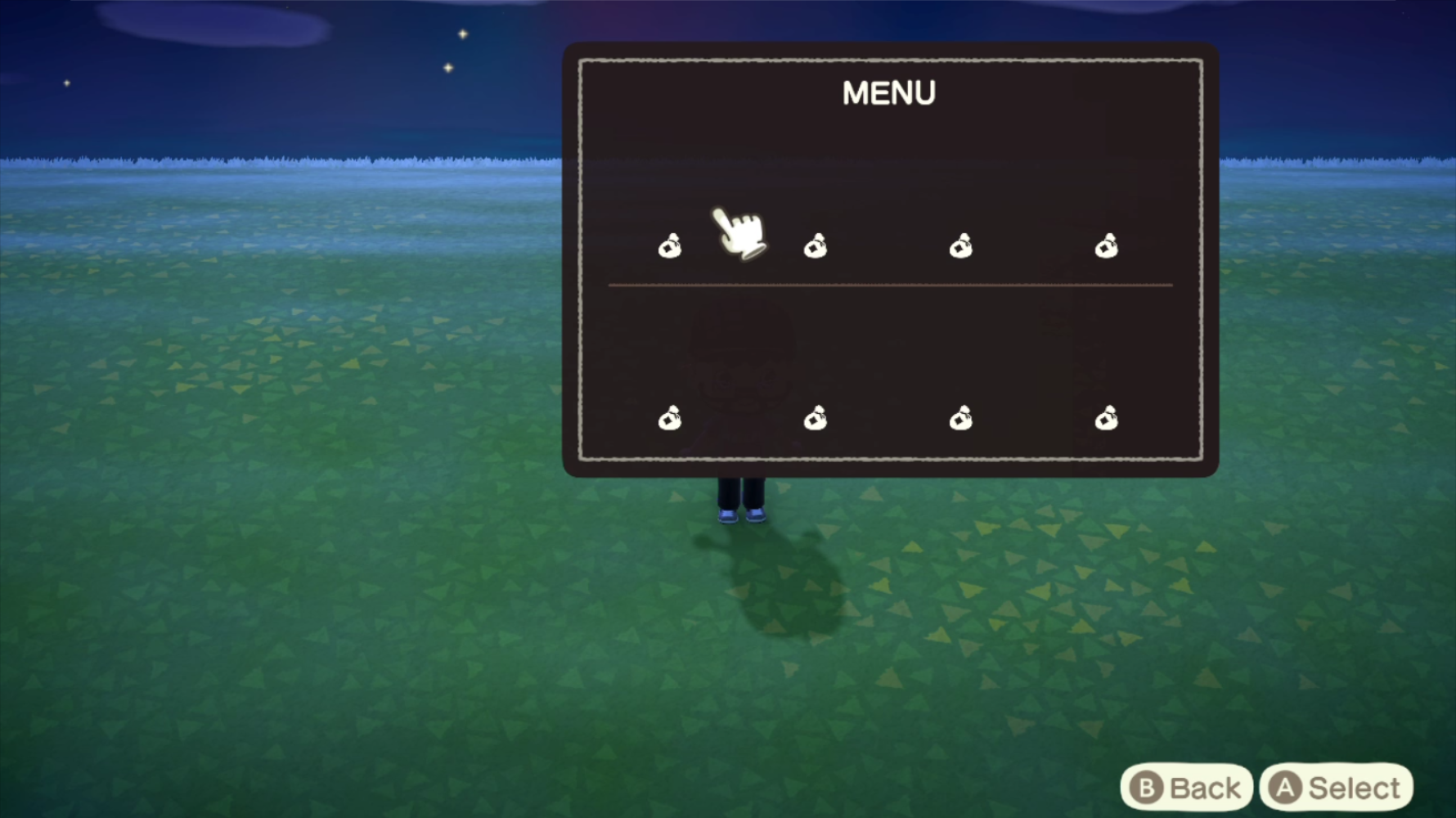 Unused shop menu. Likely meant as a template.