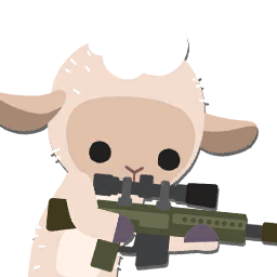 A shaved sheep, the most unique of the unused breeds