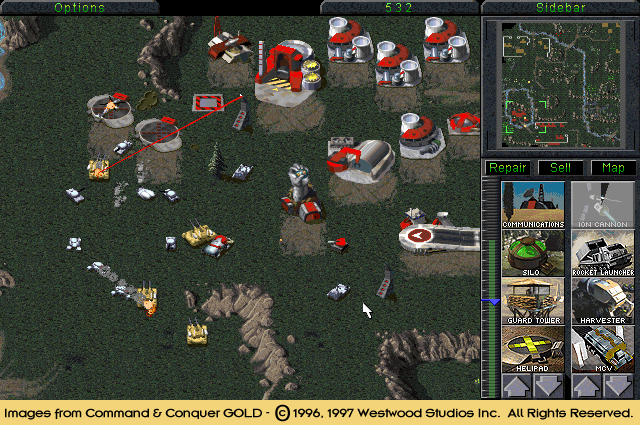 ✅ One of the older C&C Gold images, with the UI of a GDI mission 15C screenshot pasted over it. You can see the minimap isn't correct. ✅ One of the older C&C Gold images, with the UI of a GDI mission 15C screenshot pasted over it. You can see the minimap isn't correct.