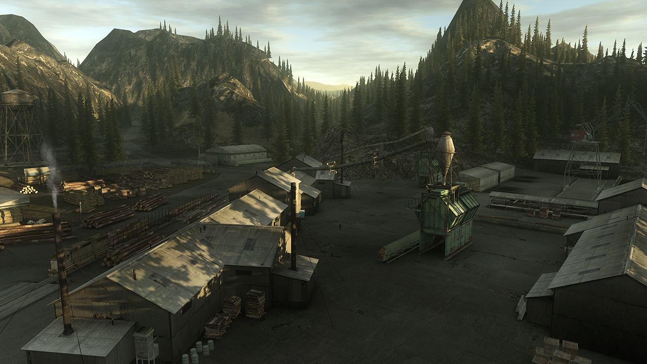 The Thomas Saw Mill. The location is never seen in the final game, though some leftovers remain. The Thomas Saw Mill. The location is never seen in the final game, though some leftovers remain.