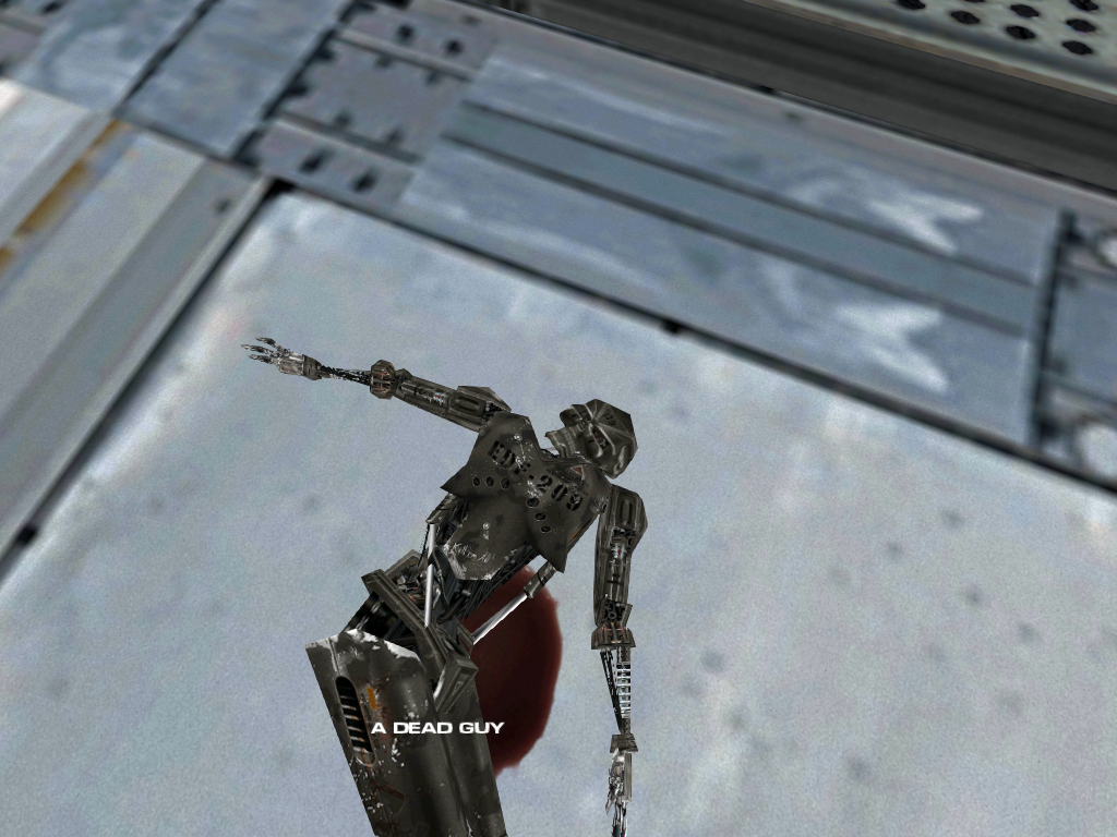 A destroyed EDF-209 with the name "A Dead Guy". A destroyed EDF-209 with the name "A Dead Guy".