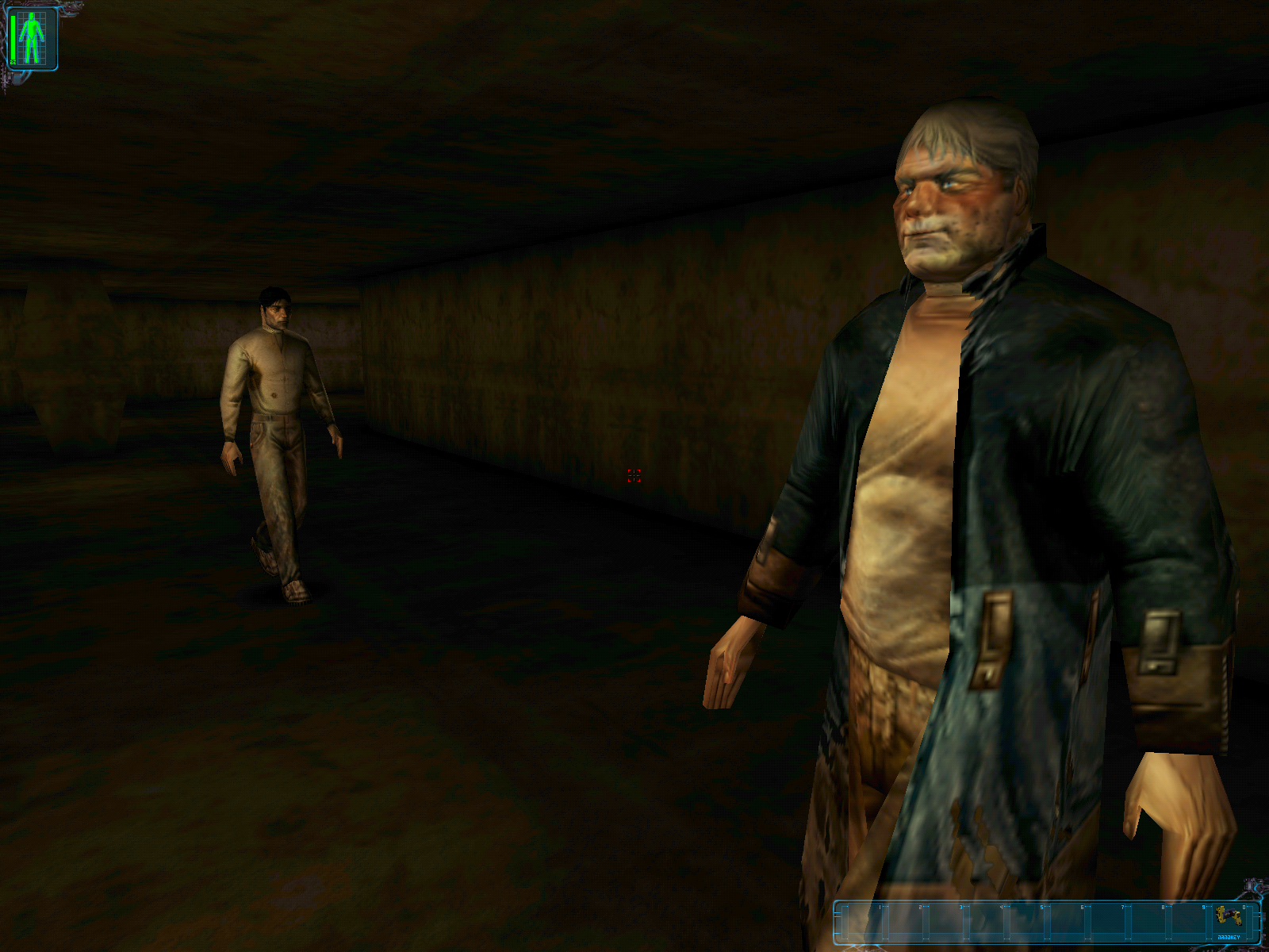 A generic bum in bunker 1.