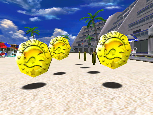 The Sonic coins.