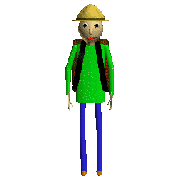 Baldi being disappointed in his camping outfit. Baldi being disappointed in his camping outfit.