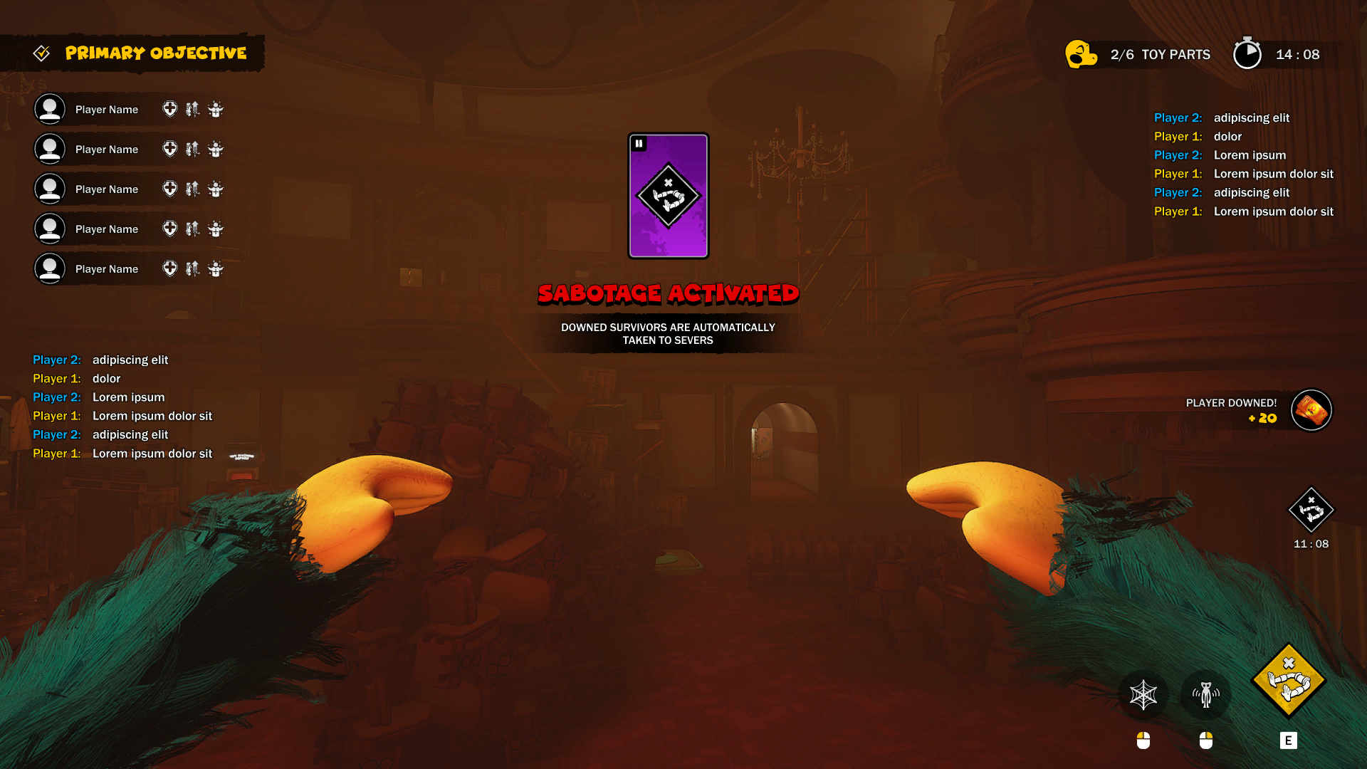 Mockup for the new HUD introduced in the April 4th, 2023 Easter update