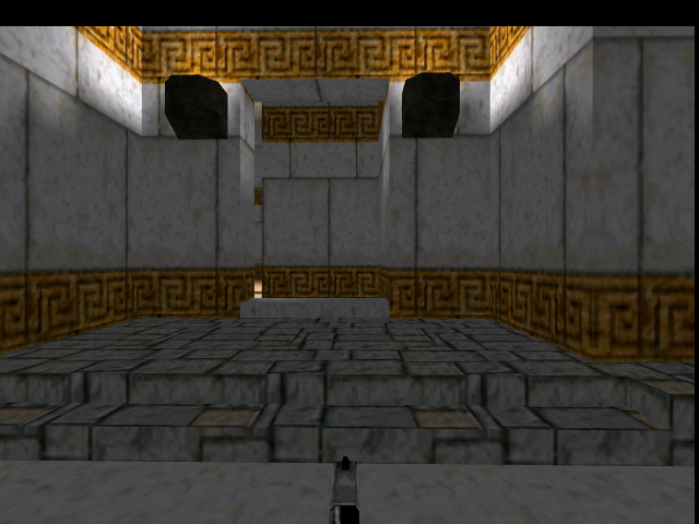 The entrance to the dungeon on the right path.