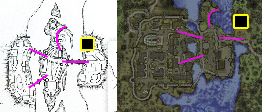 Comparing concept art and retail. Comparing concept art and retail.