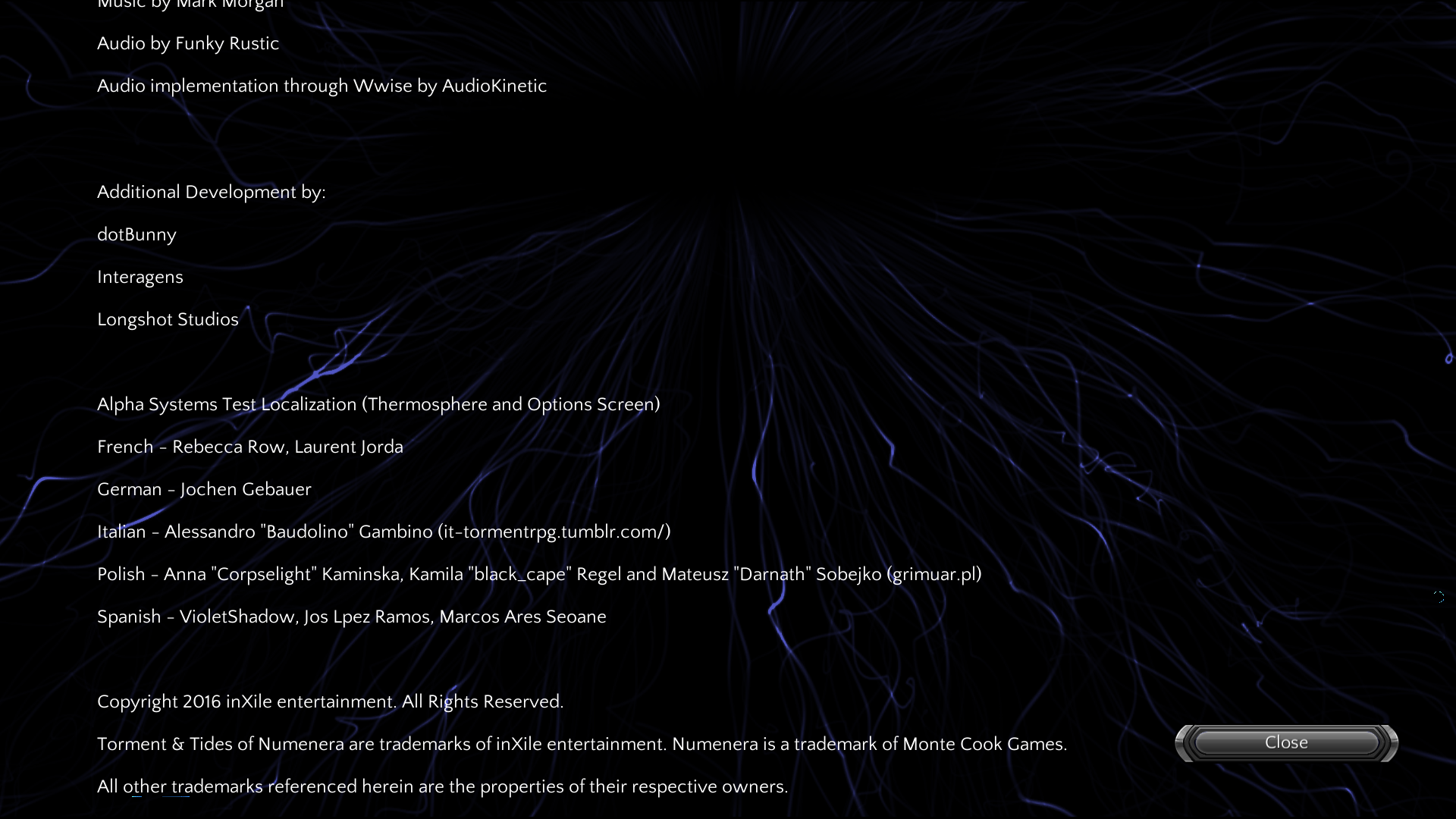 Credits roll