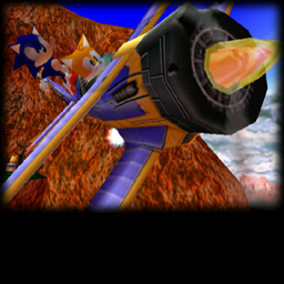 Low-detail Tornado model, used in early builds of the game. This model is only present in the Sky Chase stages in the final, with cutscenes using a higher-fidelity model.
