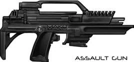 Concept art for the assault gun, matching the model.