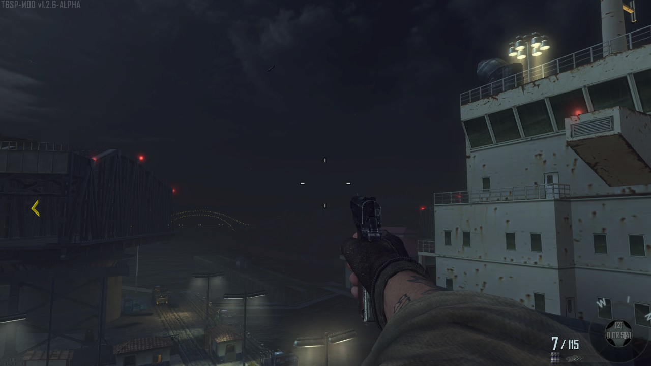 The M1911 held one-handed.
