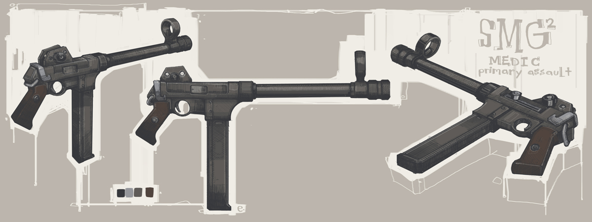 SMG concept art. SMG concept art.