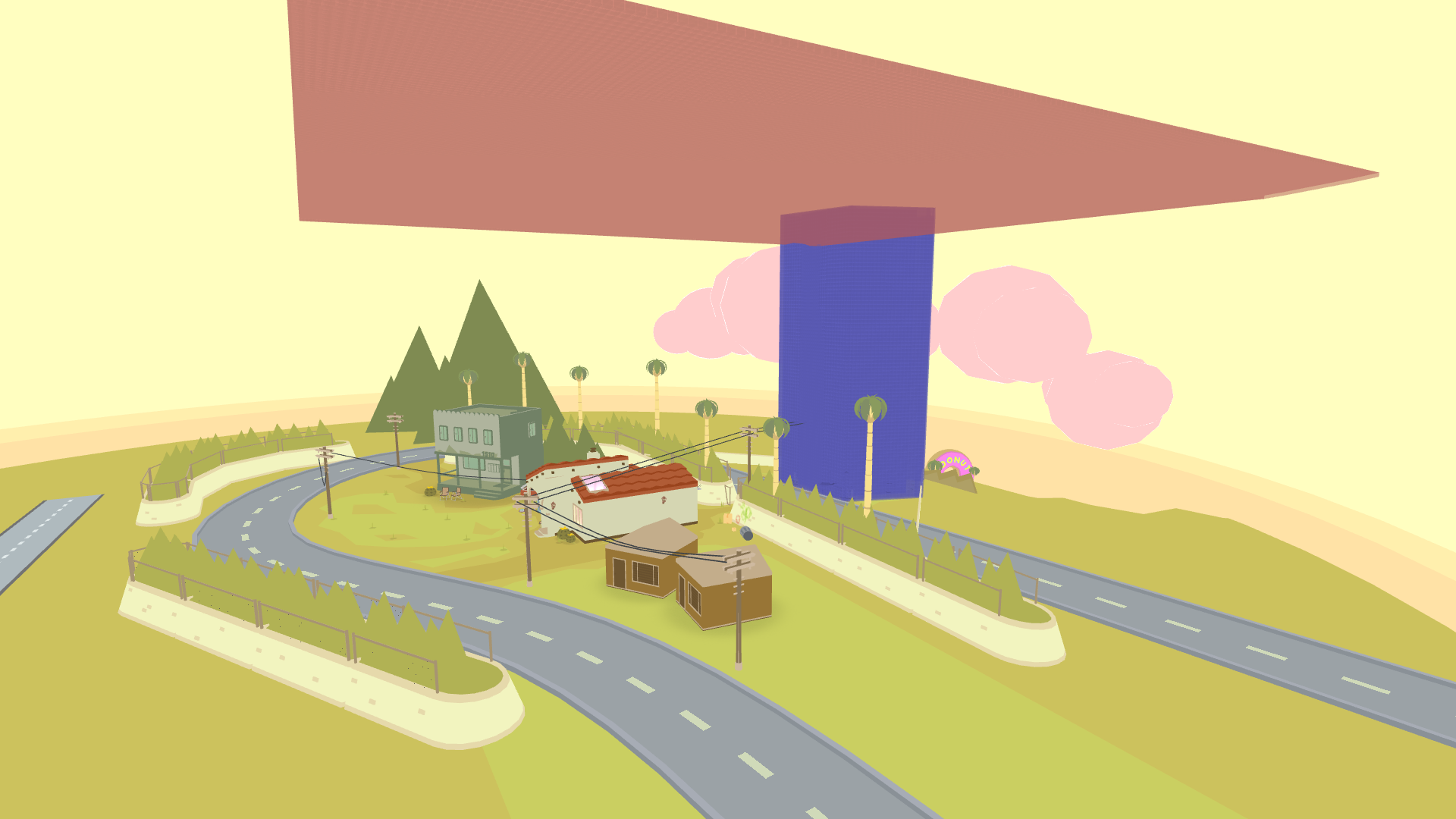 Mira's House level bounds, with a nested blue collision ring and an unmoving red lid. Mira's House level bounds, with a nested blue collision ring and an unmoving red lid.
