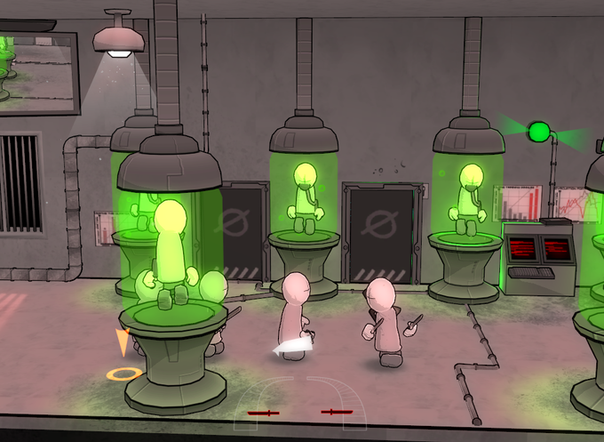 What appears to be a sort of laboratory-like area.
