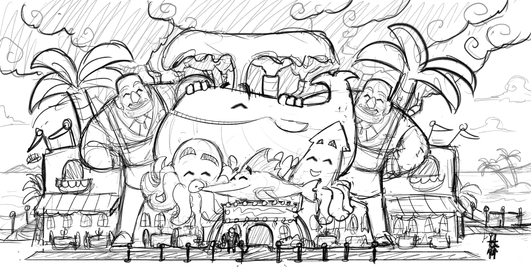 AHatInTime_Prerelease_mafia_restaurant_rough_sketch.jpg