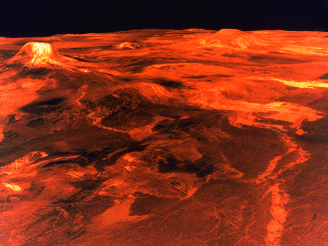 bg06 - Magma! This comes from a recreation image of part of Venus made by NASA in the late 80s - early 90s