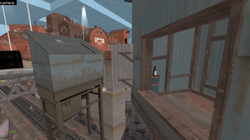 Metal blocking the sniper's window from seeing into the enemy's base Metal blocking the sniper's window from seeing into the enemy's base