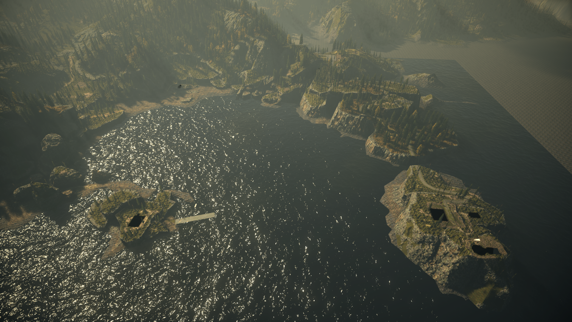 Overview of the shore level as it appears in-game Overview of the shore level as it appears in-game