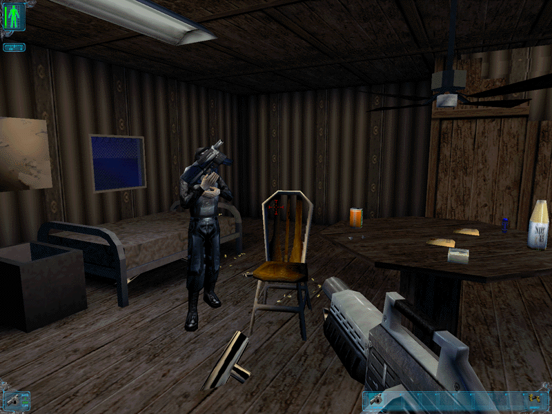 Missile silo. One-handed animation for assault rifle reload, a cut chair model, and a more brown paper look on the credits.
