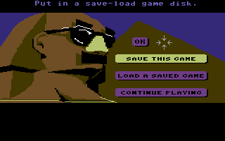 The "OK" button on C64.