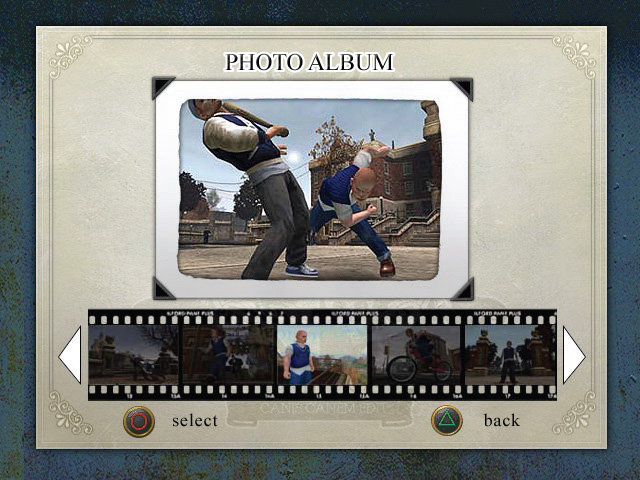The Photo Album page. Early screenshots are likely used as placeholders, and only the first and last ones at the bottom were officially released.