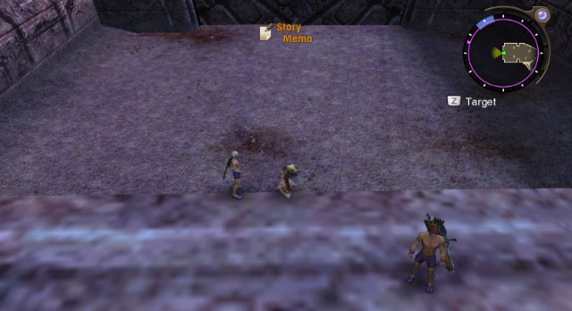 The square field behind Mischievous Naberius's gate, a contender for least exciting unused area in a video game The square field behind Mischievous Naberius's gate, a contender for least exciting unused area in a video game