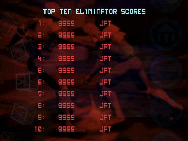 BlastChamberPSX-Proto19960710-MenuTop10Eliminator.png BlastChamberPSX-Proto19960710-MenuTop10Eliminator.png