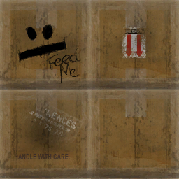 Unused texture of box extra that supposed to be worn on the head.