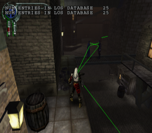 "Draw lines of sight" enabled.
