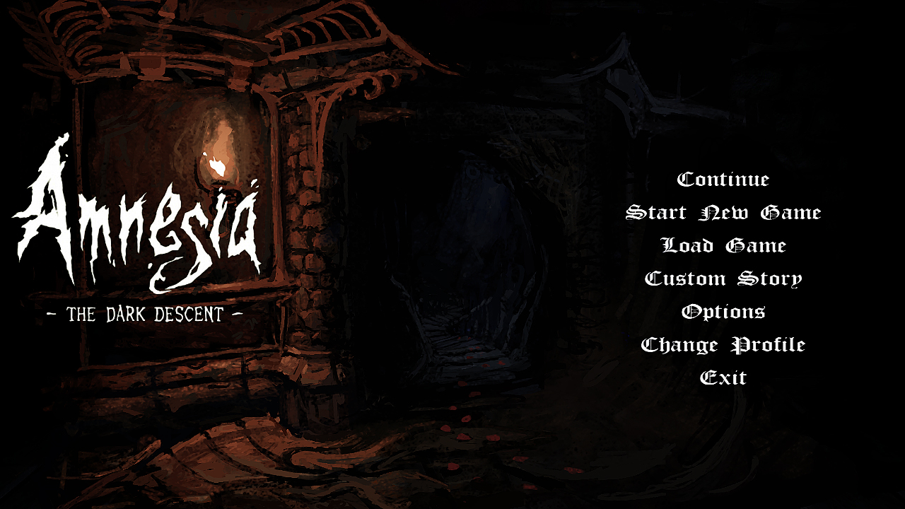 Concept of the main menu screen.
