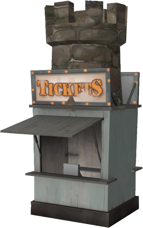 Unused Ticket Booth model. Unused Ticket Booth model.