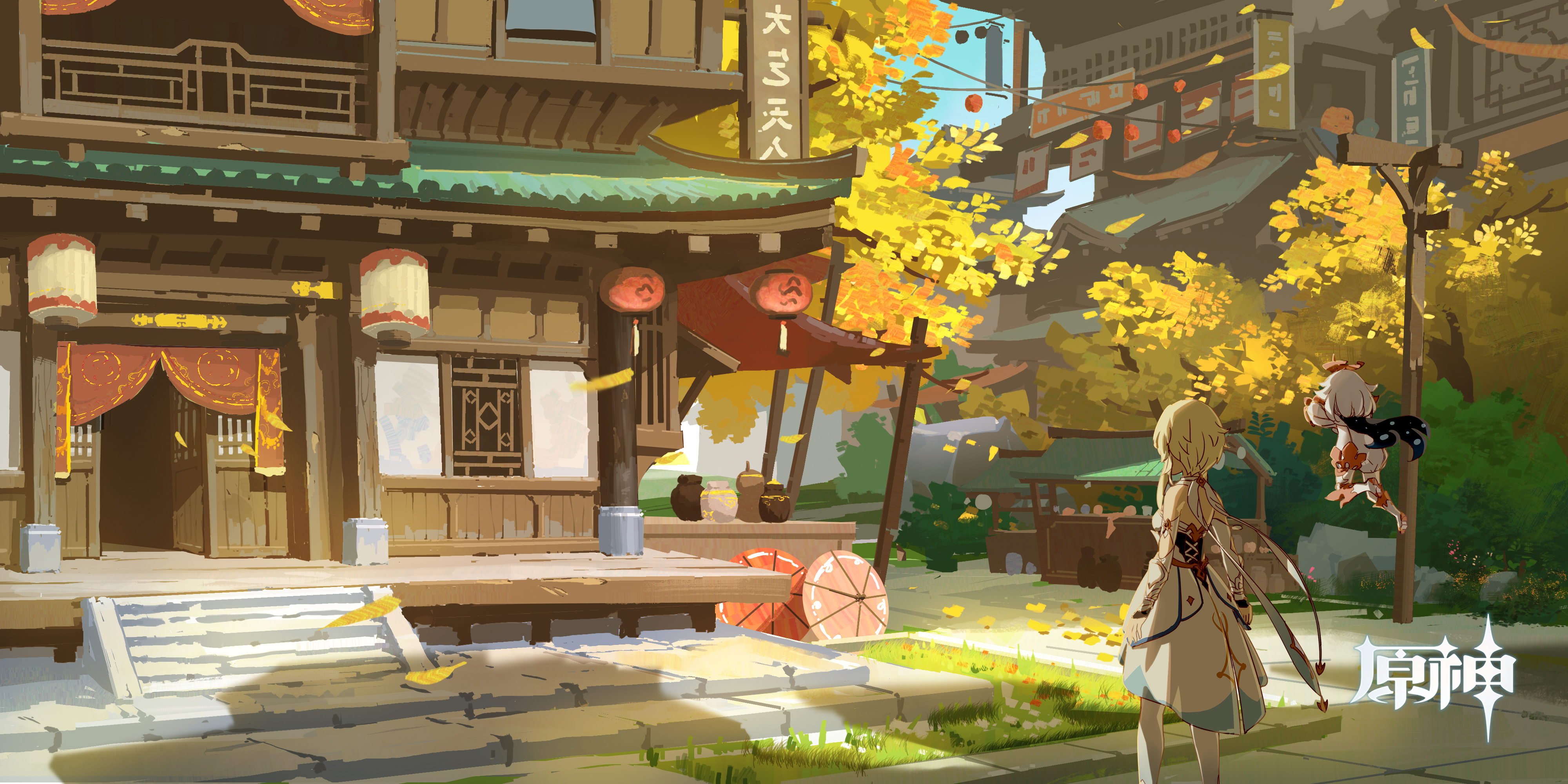 Early Liyue city concept art from 2018/2019
