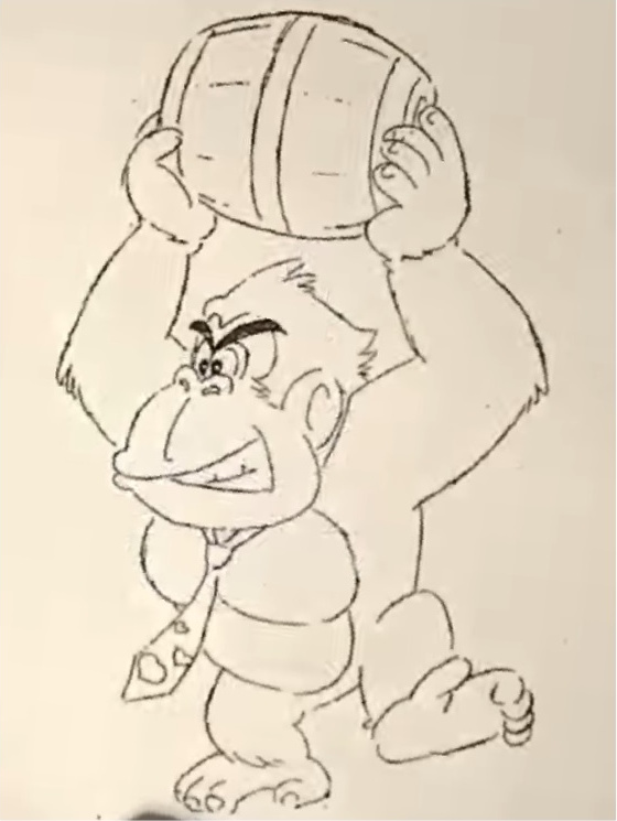 Another drawing by Miyamoto now holding a barrel and sporting some angry eyebrows and for some reason a heart tie. Another drawing by Miyamoto now holding a barrel and sporting some angry eyebrows and for some reason a heart tie.