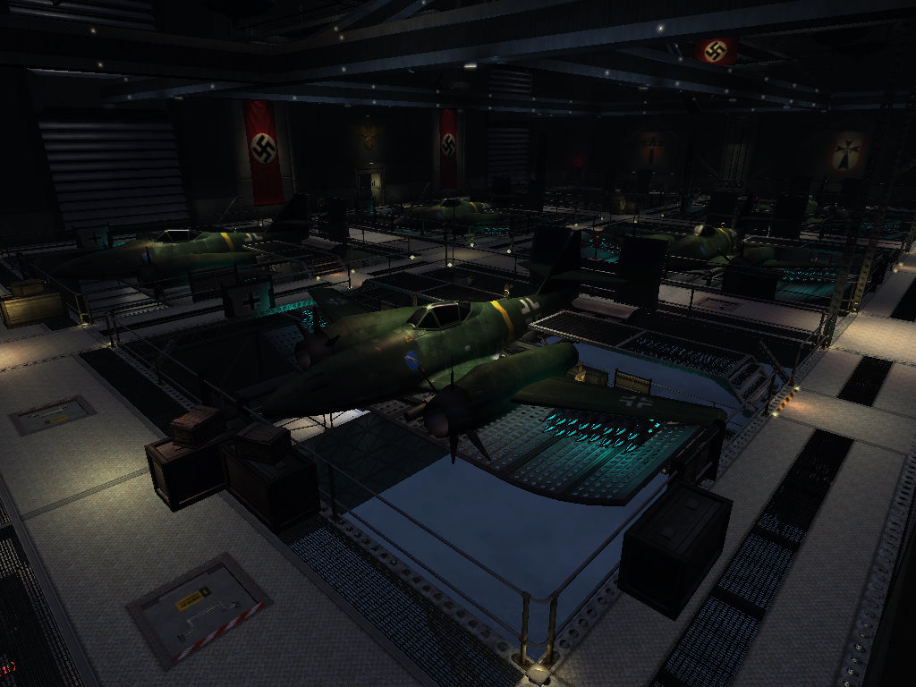 Aircraft hangar.