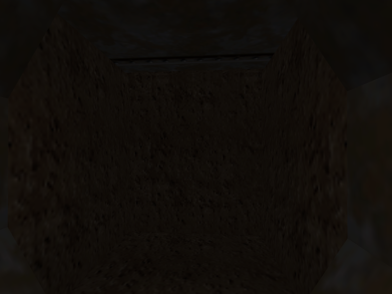 The area past the pipe inside the water pool.