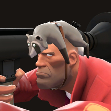 Soldier wearing the Improv Coonskin Cap from the Steam Workshop submission page.