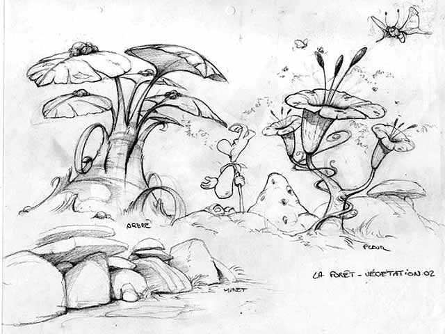 More vegetation sketches. More vegetation sketches.