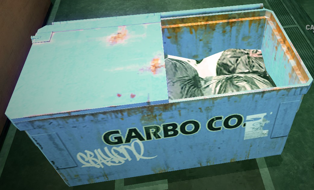 The dumpster.