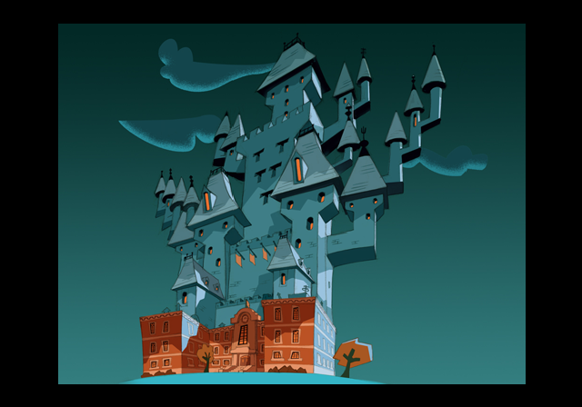 Vlad's castle built on Amity High. In game, Casper High can be seen WITHOUT Vlad's Castle on top of it in the background of Haunted Amity Park, which contradicts what Vlad says in the opening cutscene for Ghost Zone Prison