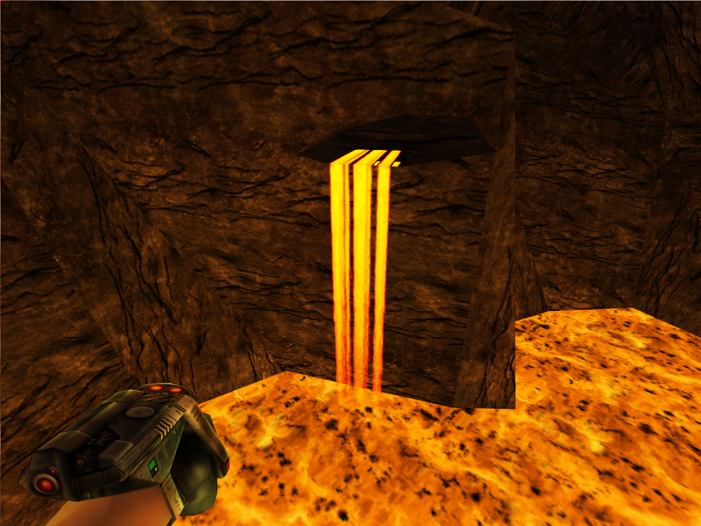 The lava fall. The lava fall.