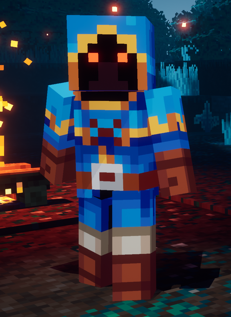 The Wargen with the specular texture applied to the eyes.