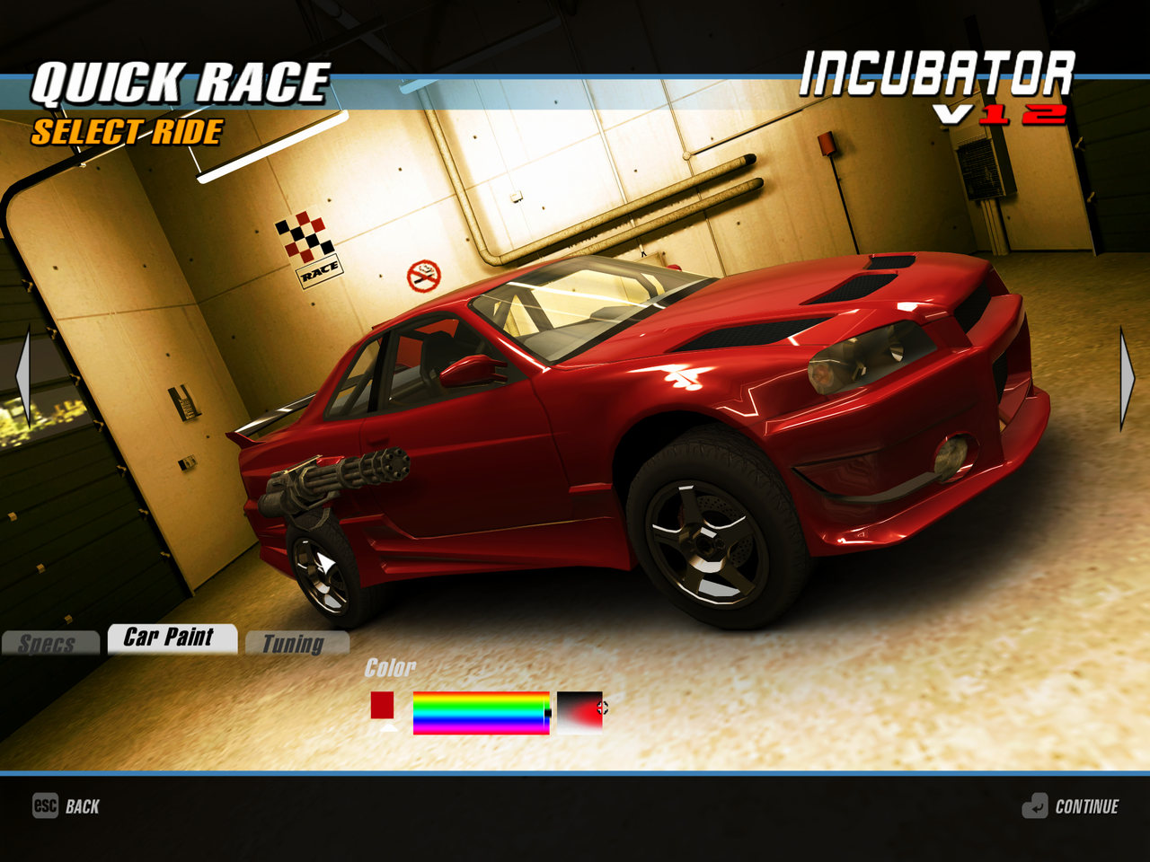 Car color selection