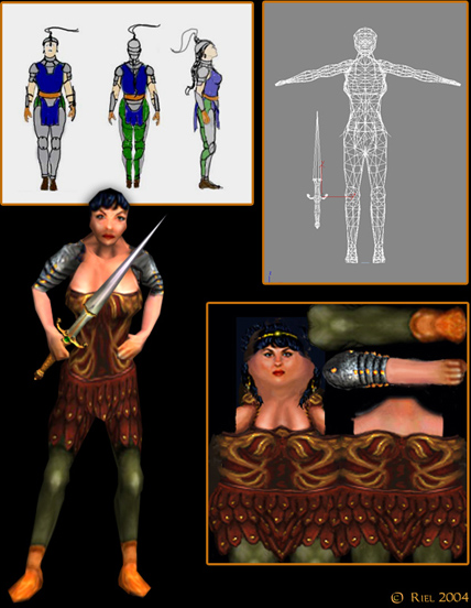 Texturing heroes by Rebecca Christel (R.F. Riel)