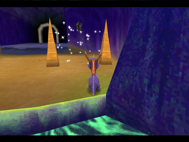 When Sparx disappears, the shading disappears and the model appears with the correct color but the wrong shading. When Sparx disappears, the shading disappears and the model appears with the correct color but the wrong shading.