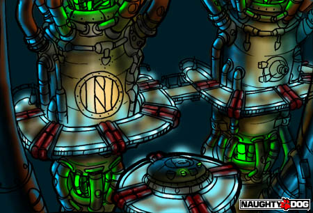 Concept art of the Dynamo levels. Concept art of the Dynamo levels.
