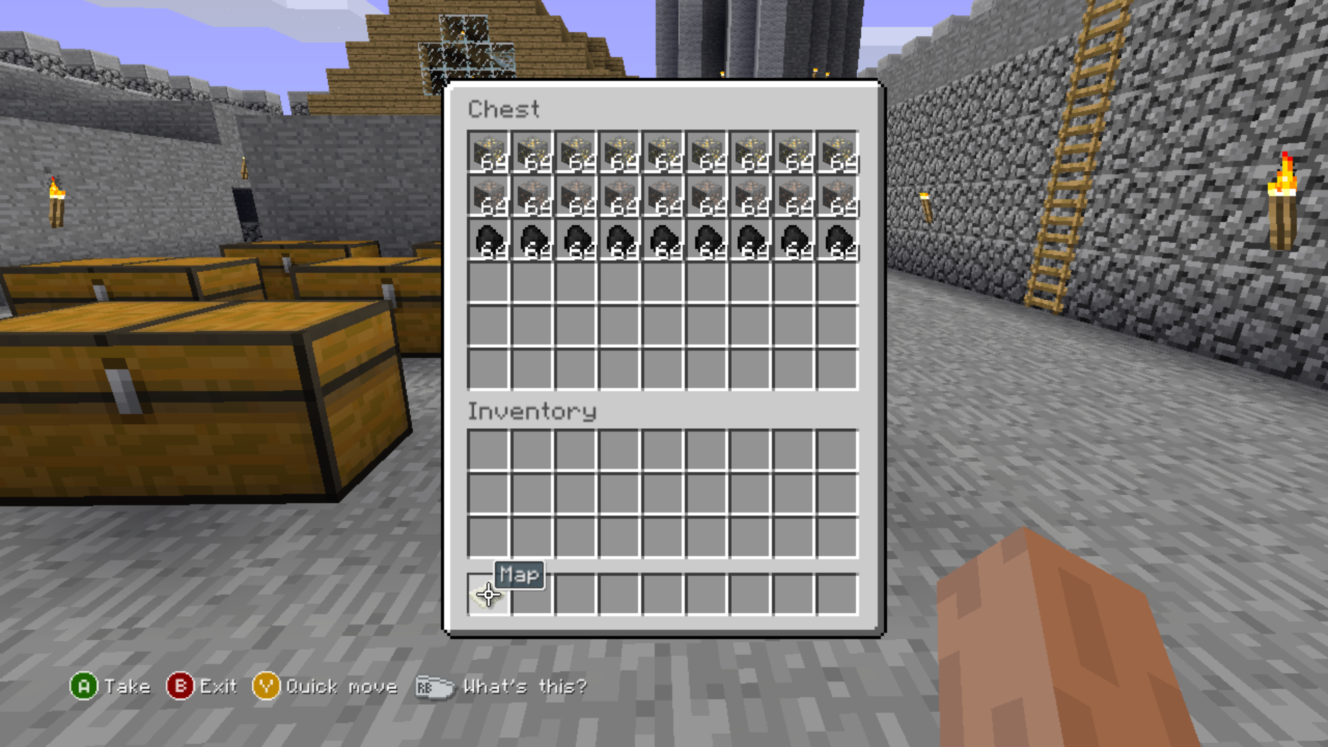 The contents of the chest on the first row and third column. The contents of the chest on the first row and third column.