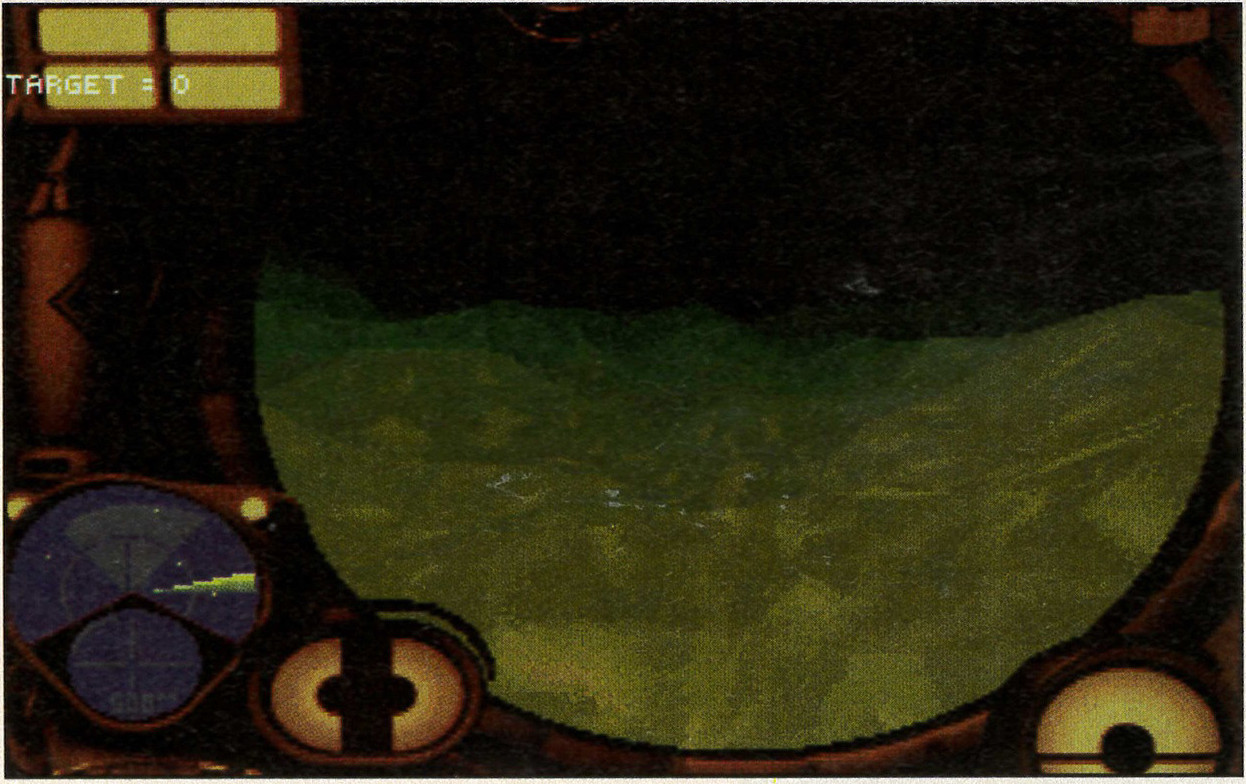 Note the working radar, something not present in the later demo