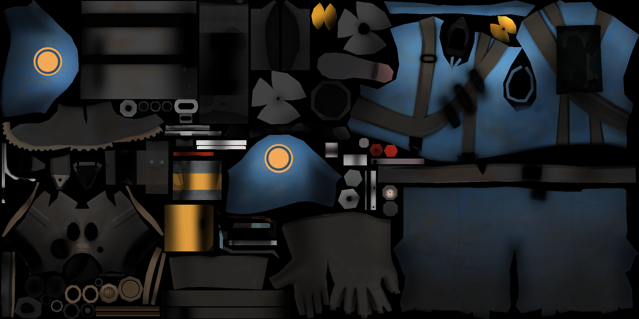 The Pyro's early BLU texture.
