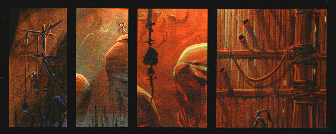Color studies and designs for the temple's interior. Color studies and designs for the temple's interior.